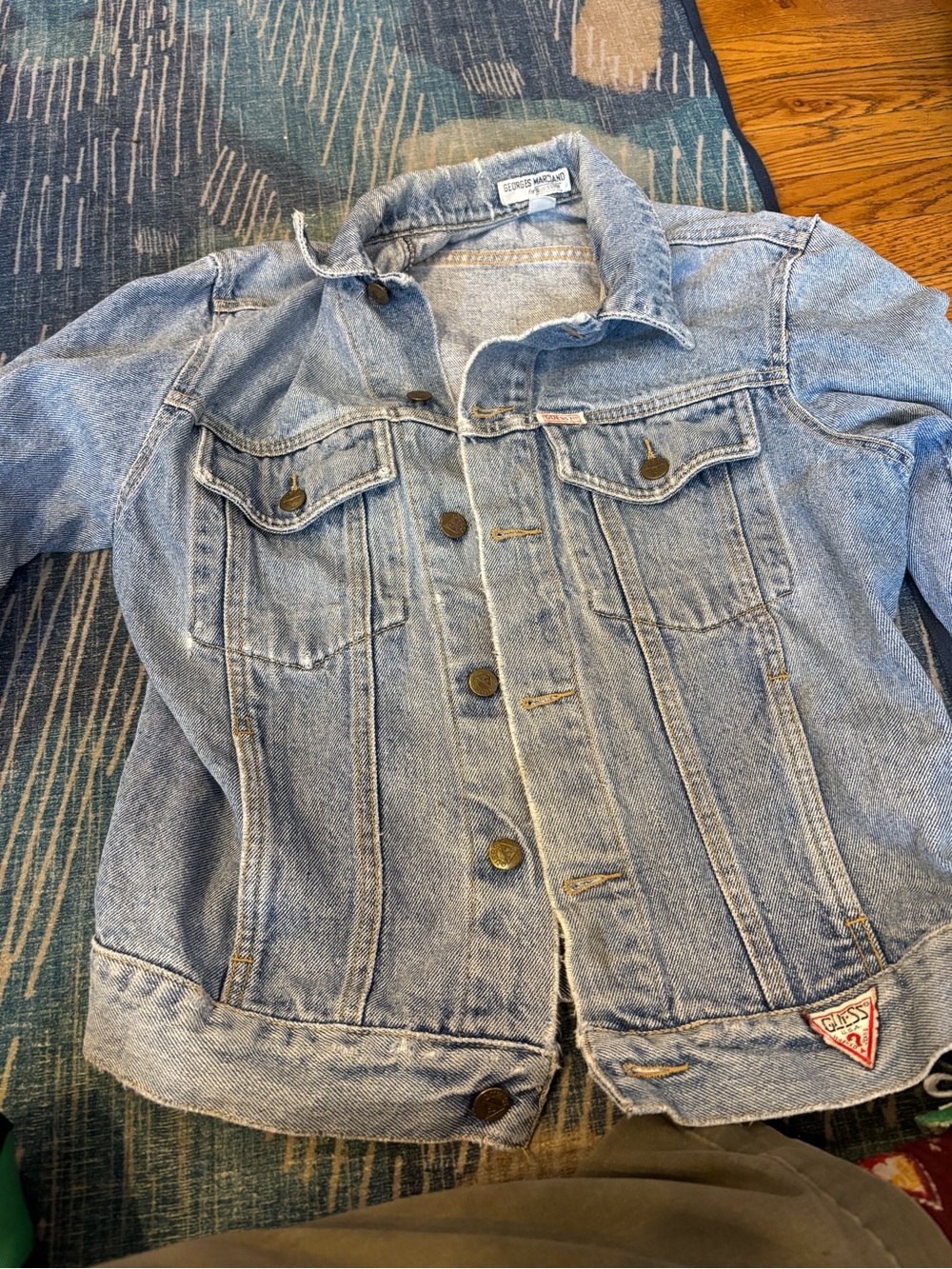 Guess by Marciano Light Blue Mens small Denim Jacket